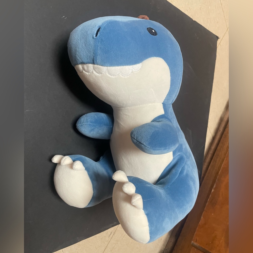 Soft Cuddly Plush Blue Dinosaur - Picture 8 of 8